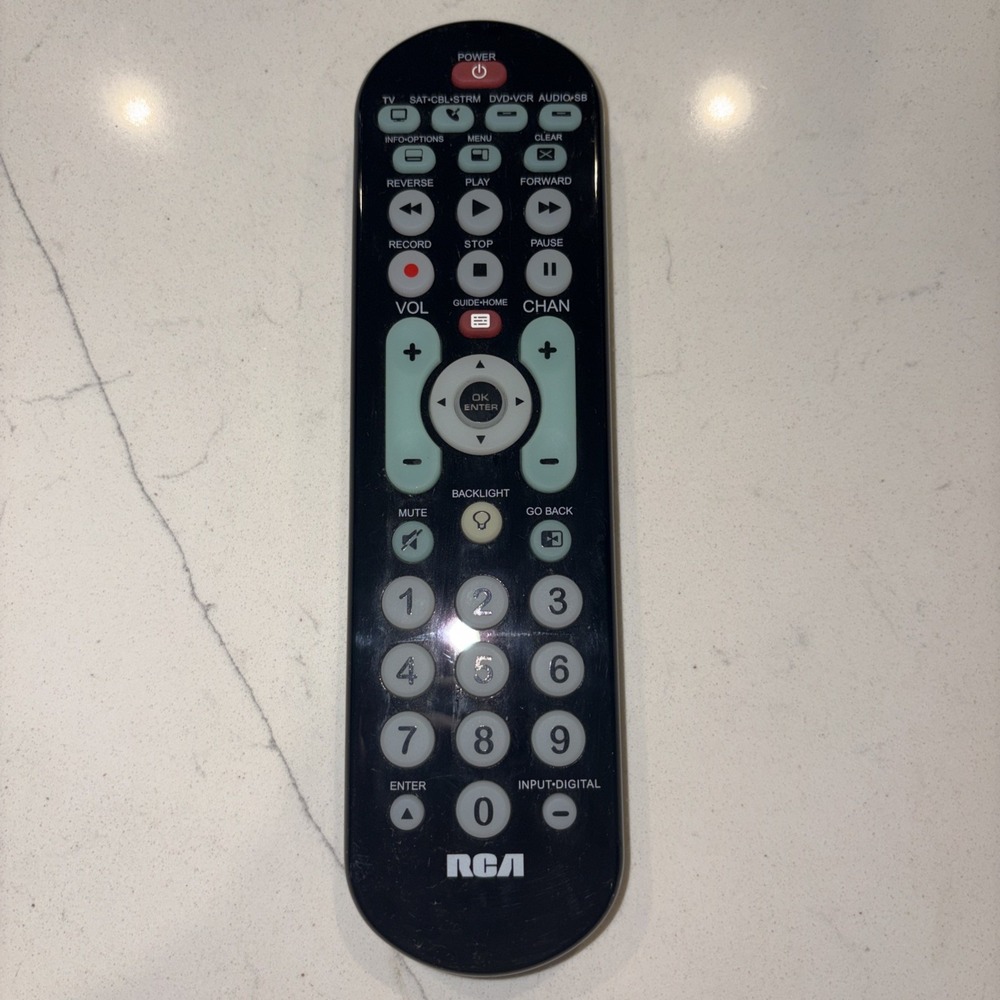 Genuine RCA Universal Back Lit Remote Control DVD DVR VCR RCRBB04GR Electronics